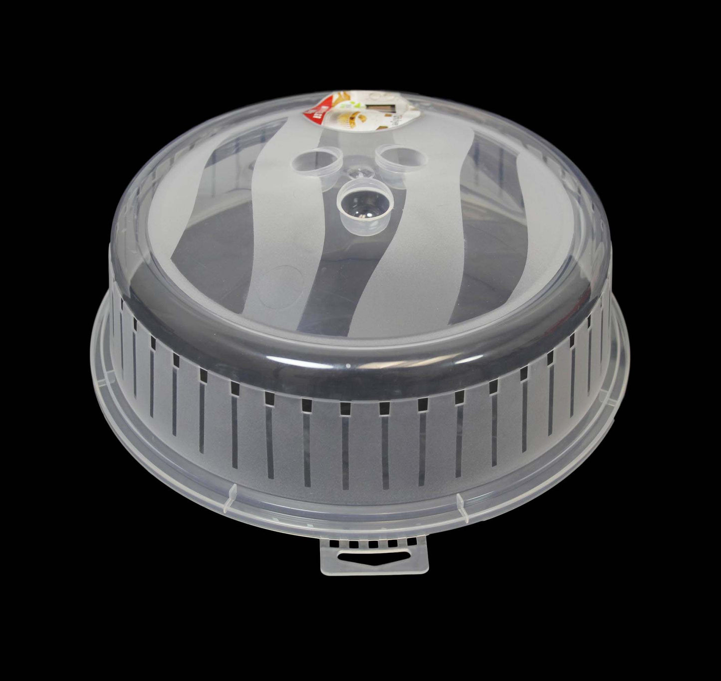 Plastic Microwave Food Plate Cover with Vent 26cm D10506 (Parcel Rate)