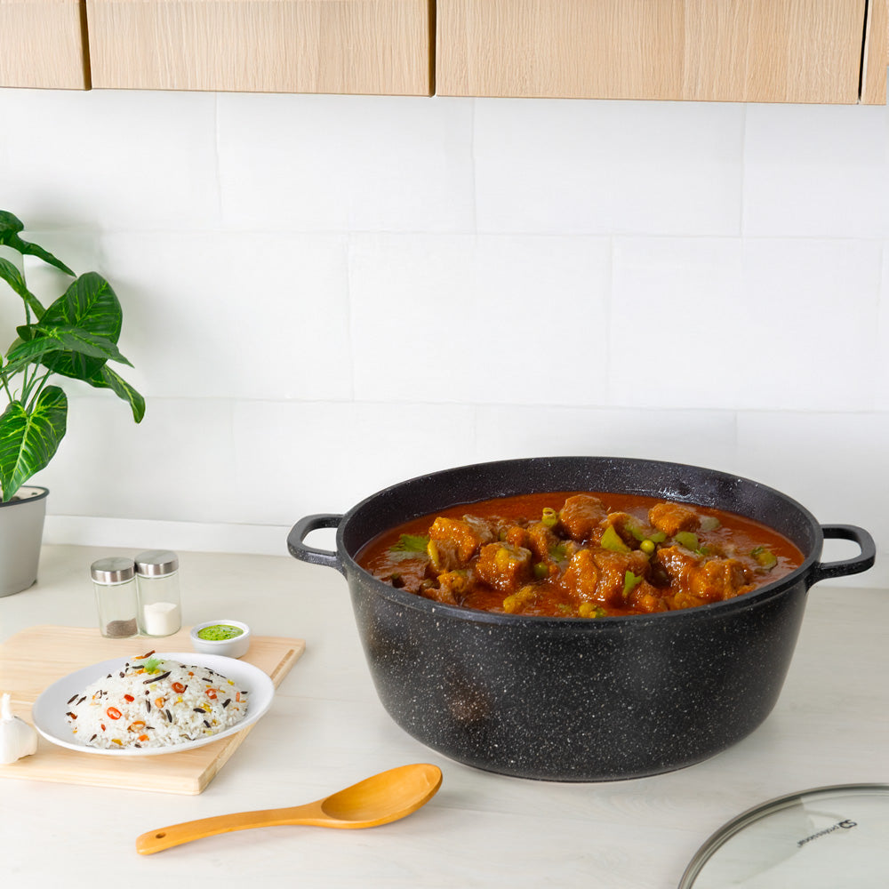Durane Copper Die Cast Stock Pot Set Of 5 Stainless Steel Non Stick Coating With 2 Handles 20-24-28-30-32cm 9630 (Big Parcel Rate) (Copy)