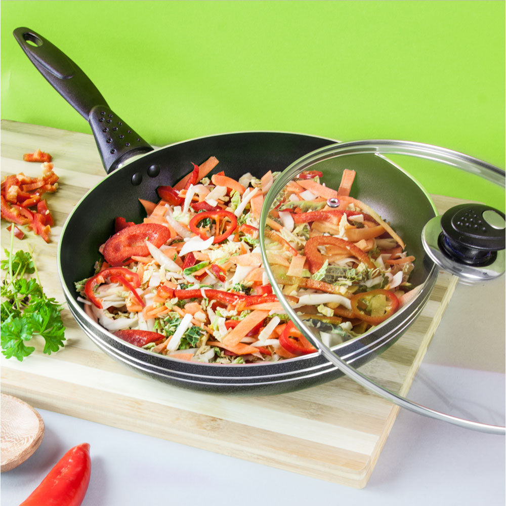Una Non stick Frying Pan with Lid 30 cm 0241 / 2782 / 2762 A (Parcel Rate)