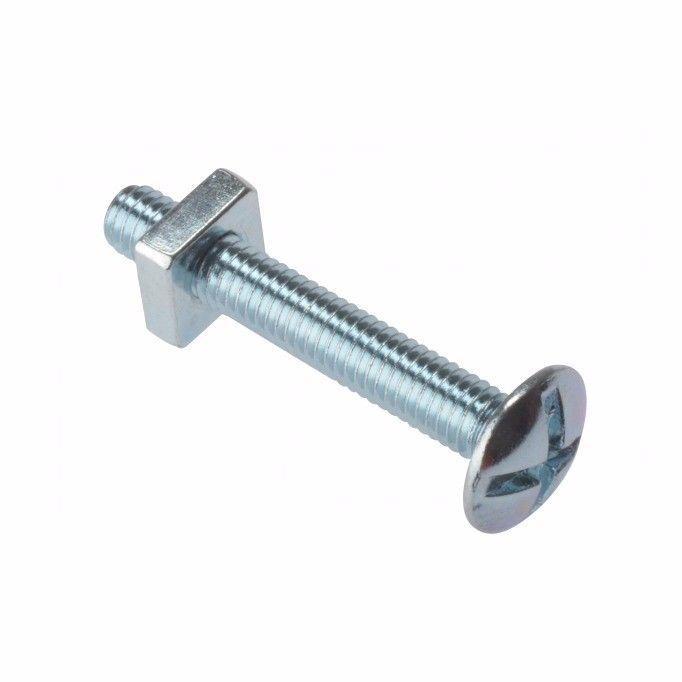 Value Pack of 5 Cross Slotted ROOFING BOLTS & Nuts M6 x 100 0054 (Large Letter Rate)