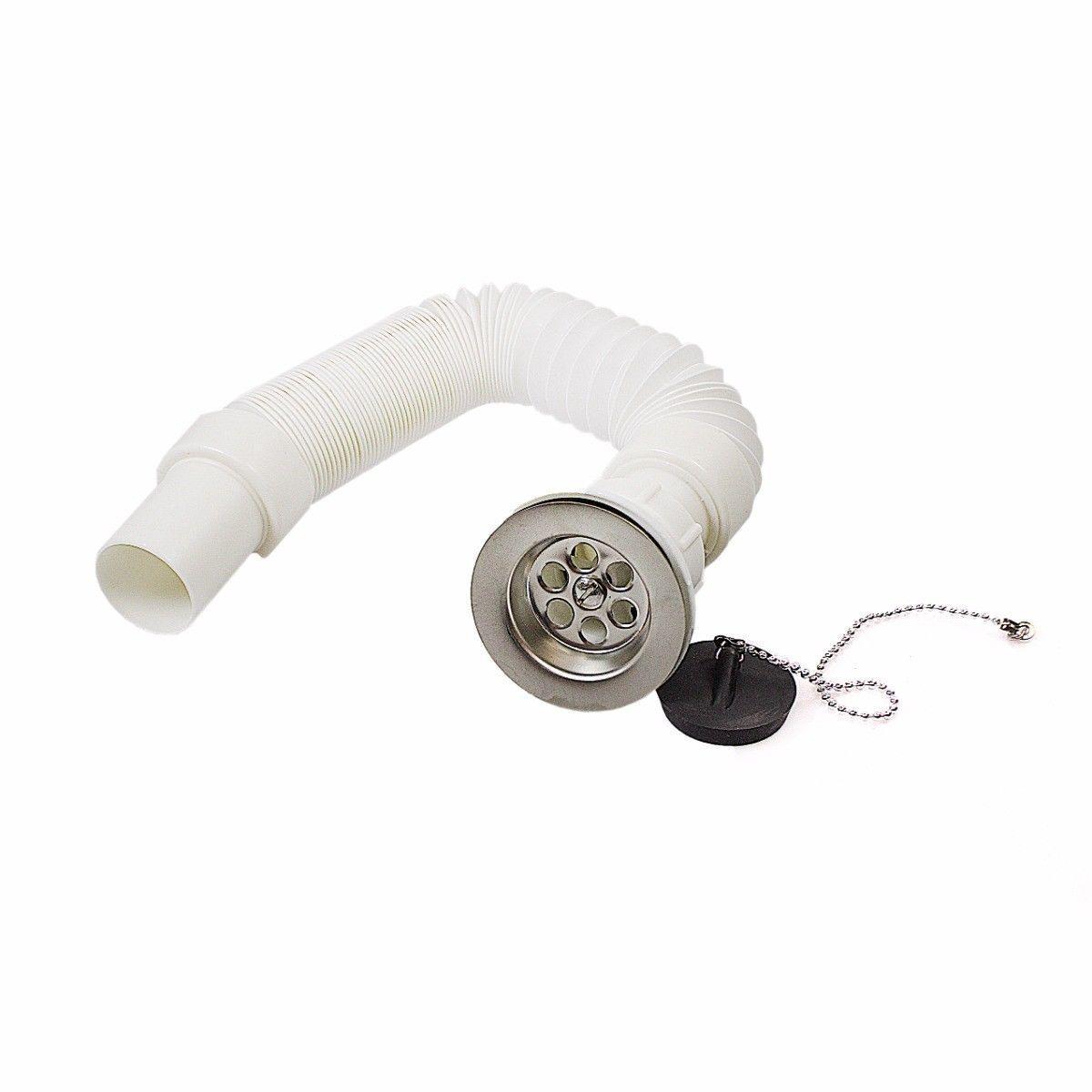 Plastic Bathroom Water Drain Pipe 350mm 4816 (Parcel Rate)