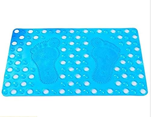 Anti-Slip Bathroom Shower Bath Mat with Feet Design 33 x 63 cm Assorted Colours 6712 (Parcel Rate)