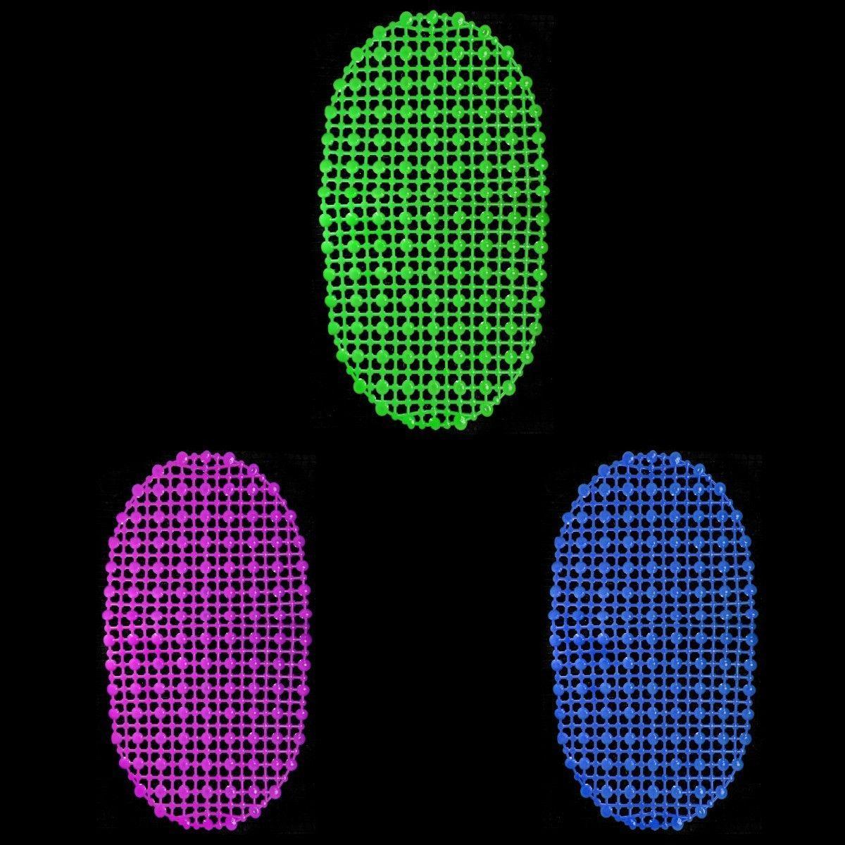 Plastic Bath Mat Circle Design Padded Mat 64cm x 34cm 3513 (Parcel Rate)
