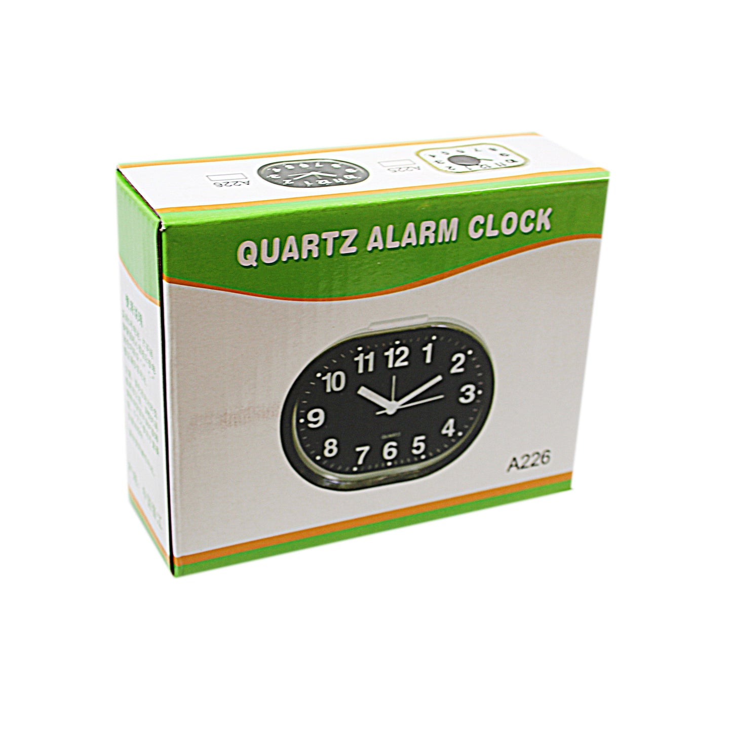 Rectangular Quartz Bedroom Desk Alarm Clock 4736 A (Parcel Rate)
