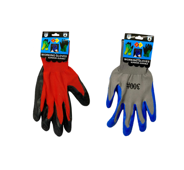 Heavy Duty Construction Rubber Working Gloves One Size 5123 A (Large Letter Rate)