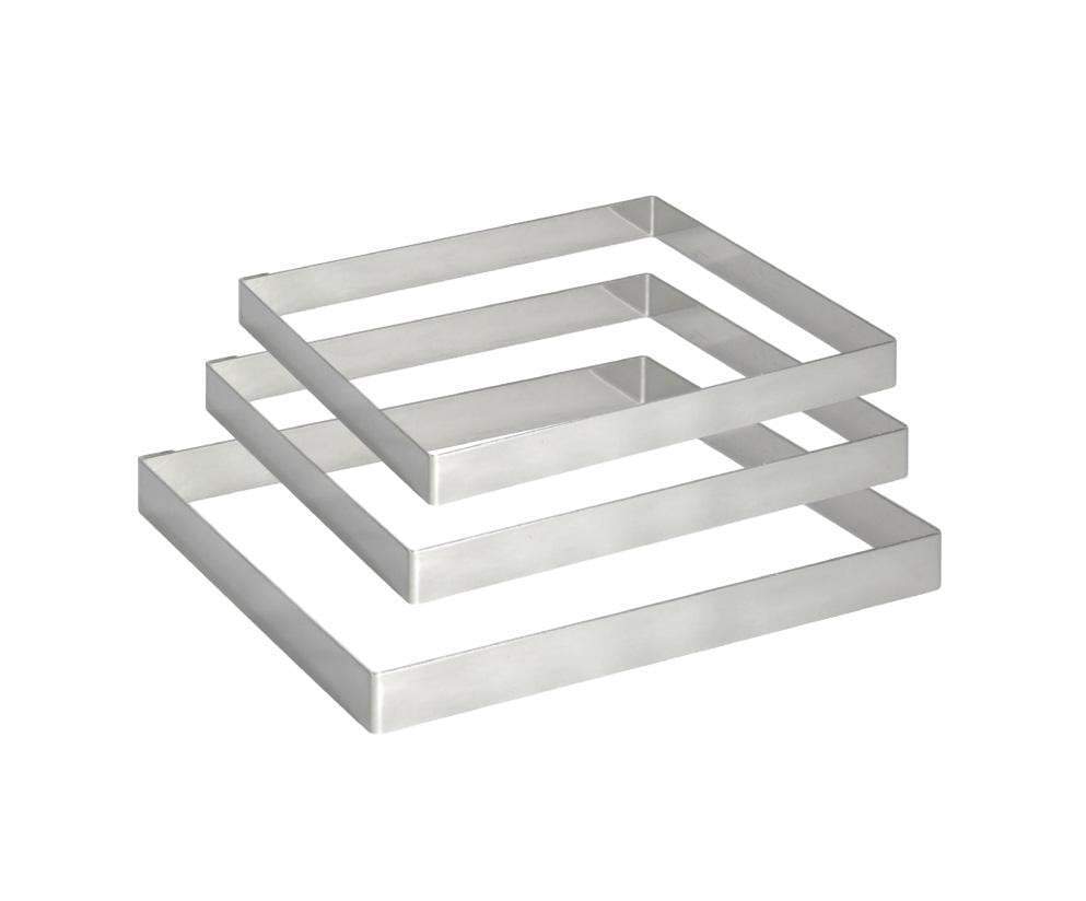 Stainless Steel Cake Baking Tool Rectangle Mould 25cm 20cm 15cm 5917 (Parcel Rate)