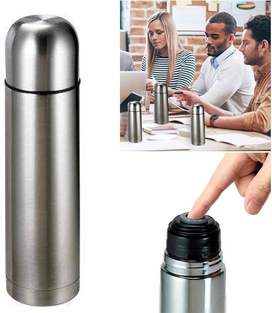 18/8 Stainless Steel Vacuum Thermos Flask 350ml 4701 / 7456 (Parcel Rate)