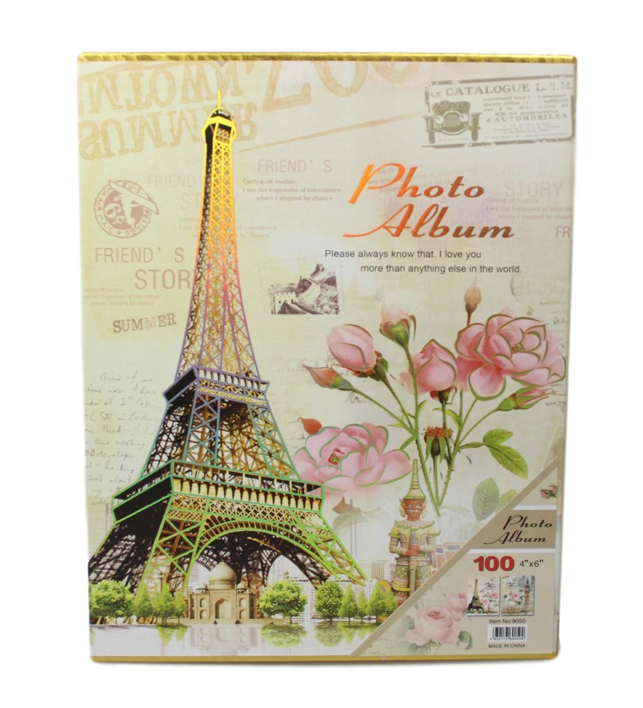 Paris Vintage Memories Wedding Birthday Photograph Album 100 4x6'' 5528 (Parcel Rate)