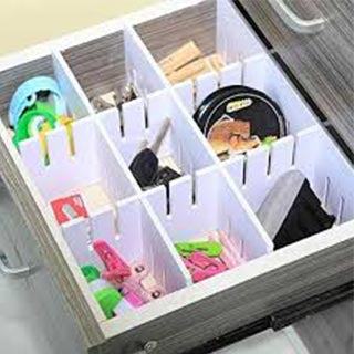 Plastic Storage Draw Divider Organiser Pack of 2 4231 (Parcel Rate)
