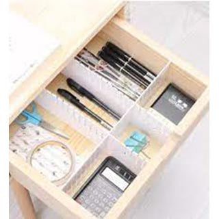 Plastic Storage Draw Divider Organiser Pack of 2 4231 (Parcel Rate)