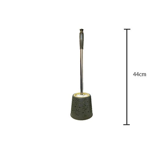 Plastic Bathroom Toilet Brush with Stand 44 cm Assorted Colours 7238 A (Parcel Rate)