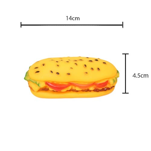 Pet Dog Toy Squeaky Sandwich 14 x 4.5 cm 5755 A (Parcel Rate)