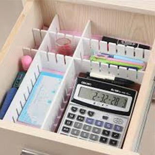 Plastic Storage Draw Divider Organiser Pack of 2 4231 (Parcel Rate)