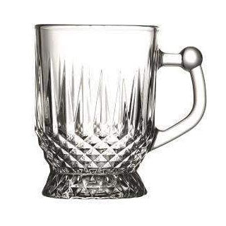 PB Glass Coffee Mug 165 ml 6 Pieces 55871 (Parcel Rate)