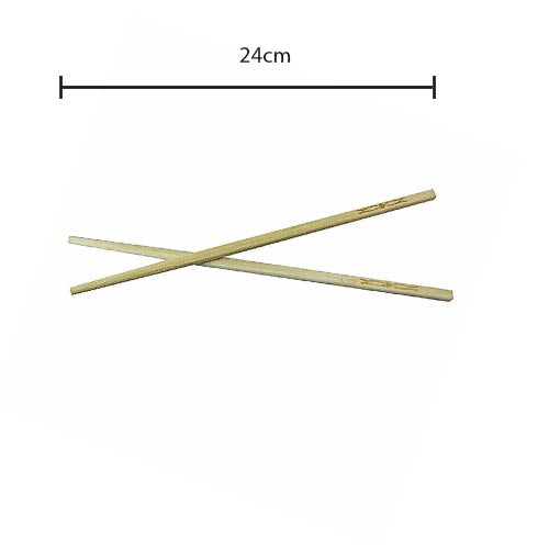 Wooden Bamboo Chopsticks 24 cm Pack of 10 2357 (Large Letter)