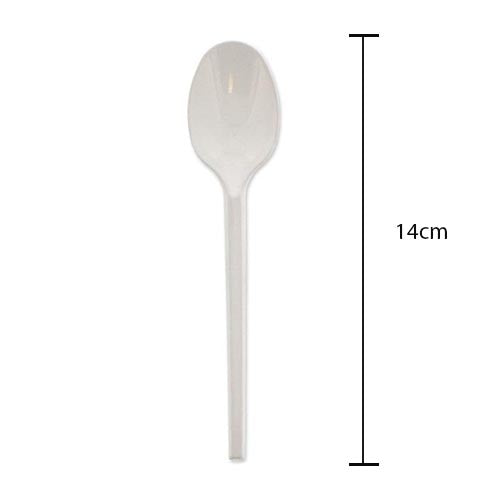 Disposable Plastic Spoons 14 cm Pack of 100 MX7003 (Parcel Rate)