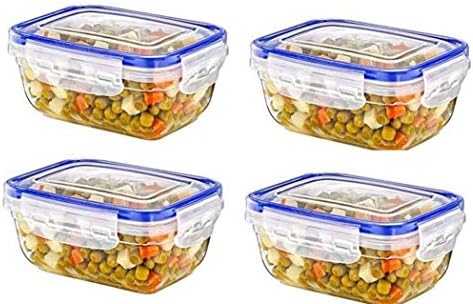 Rectangular Clear Plastic Food Storage Container with Sealing Lid 1400ml D30113 (Parcel Rate)
