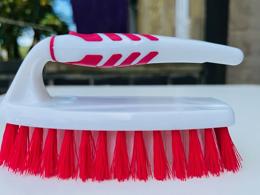 TTZ Softon Household Cleaning Brush with Handle Assorted Colours TP334 (Parcel Rate)