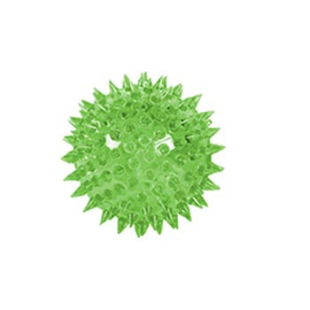 Pet Dog Flashing Light Up Spikey LED Ball Assorted Colours 0059 (Parcel Rate)
