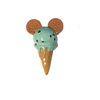 Fridge Magnet Ice Cream with Mouse Ears Design 7 cm Assorted Designs 7047 (Parcel Rate)
