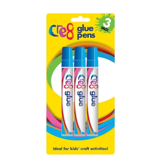 Pack Of 4 Childrens Students Glue Pens Set Ideal For School College Art Crafts P2405 (Parcel Rate)