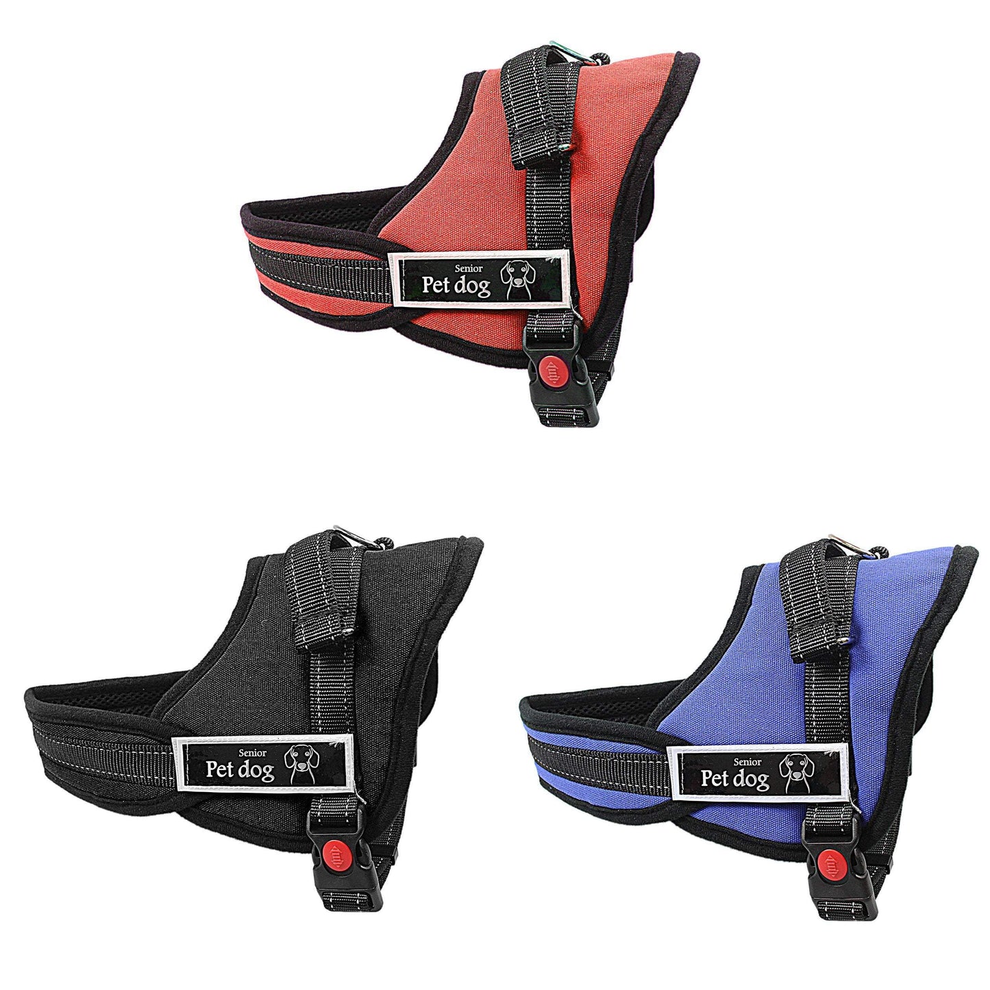 Pet Dog Adjustable Harness Size Large Assorted Colours 3035L (Parcel Rate)